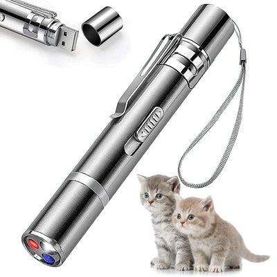 Pointeur Laser Chat Rechargeable – 7 Modes avec Lumière UV