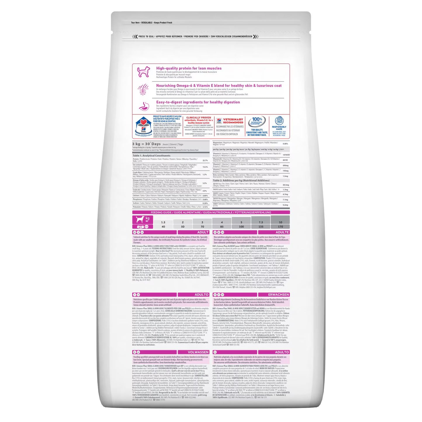 Croquettes pour chien adulte petite race Hill’s Science Plan – Poulet