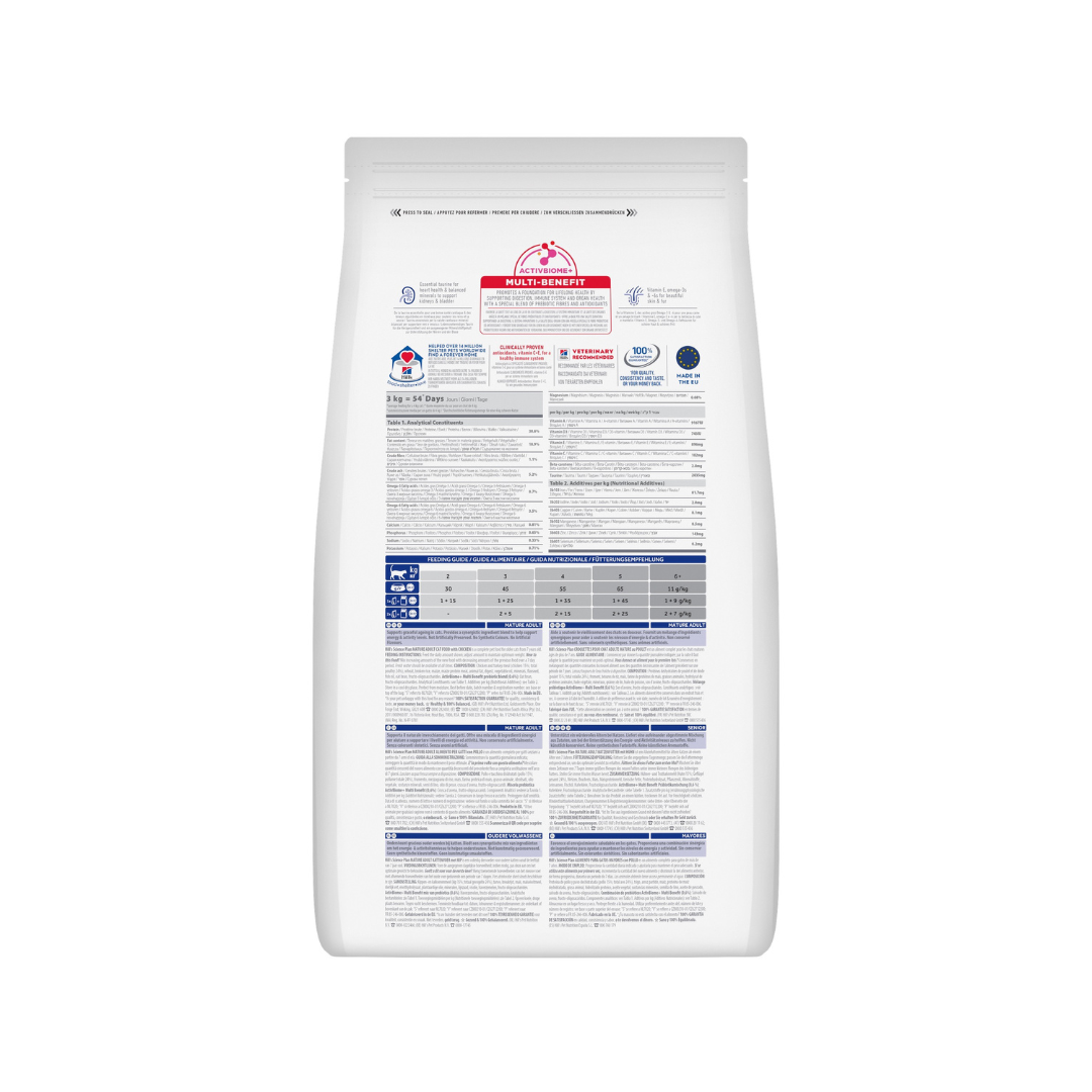 Hill’s Science Plan Mature Adult 7+ Cat Food – Chicken Recipe 1.5 kg