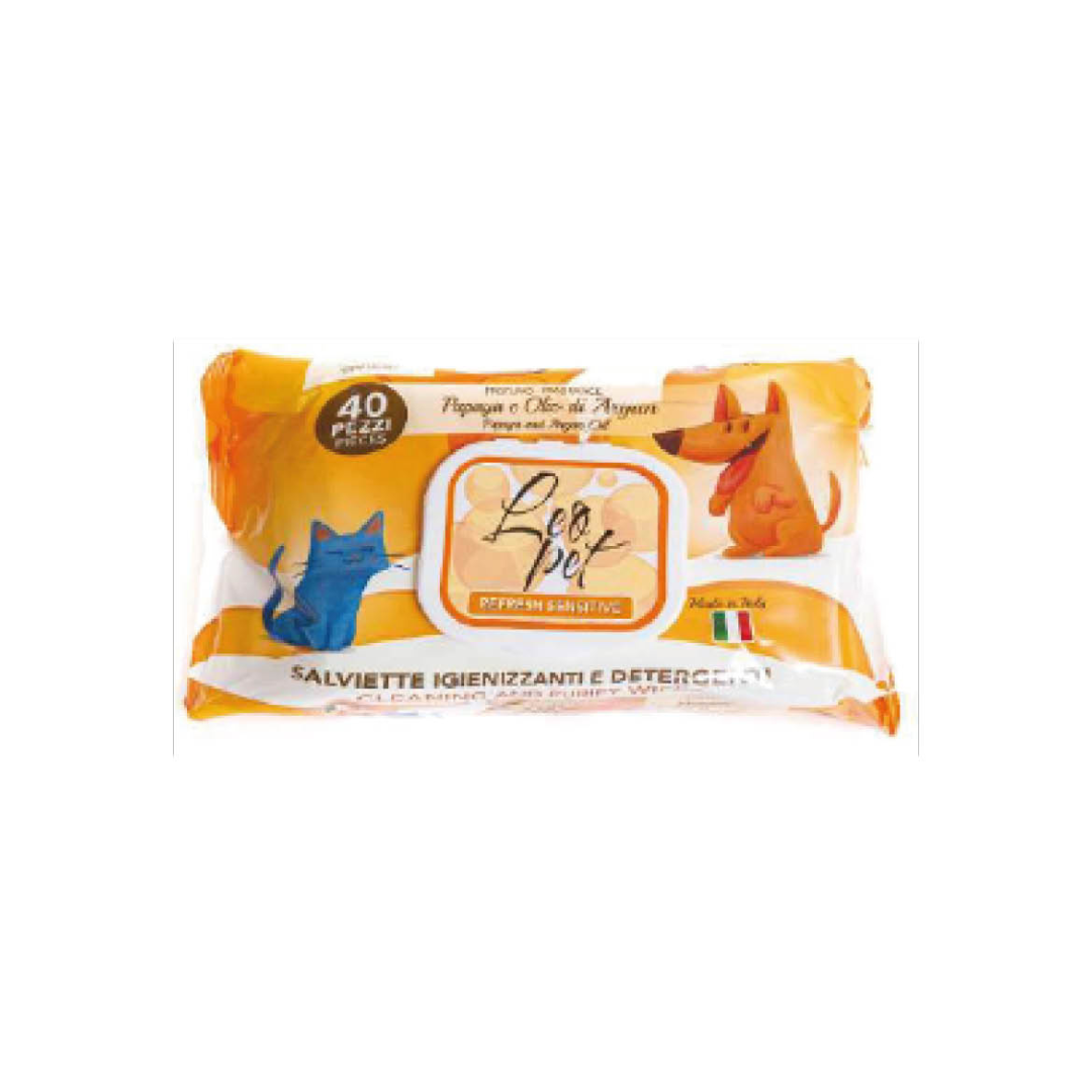 LeoPet Sanitary Wipes for Dogs & Cats – 40 Count