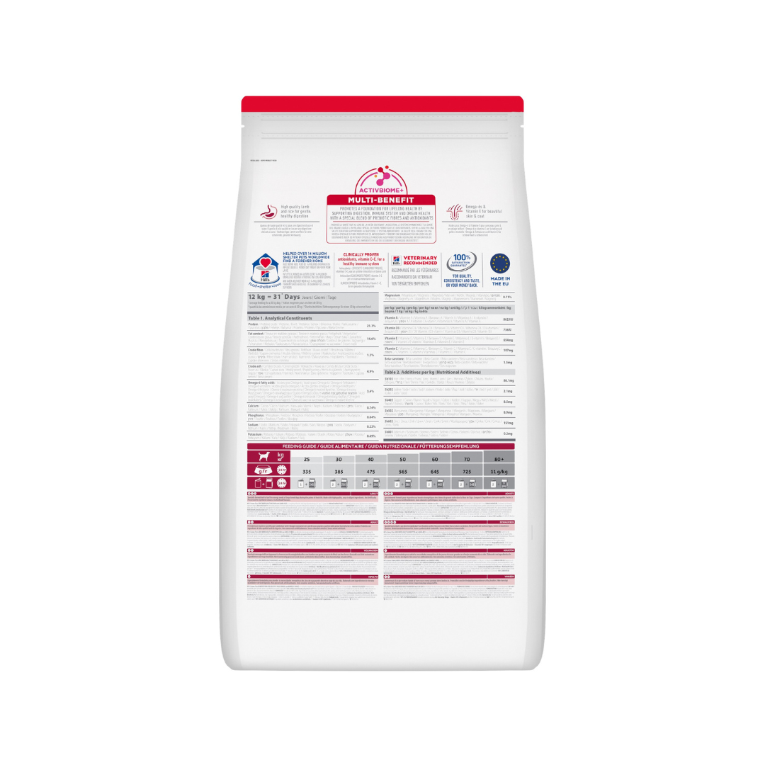 Hill’s Science Plan Chien Adulte Grande Race Agneau & Riz 14 kg