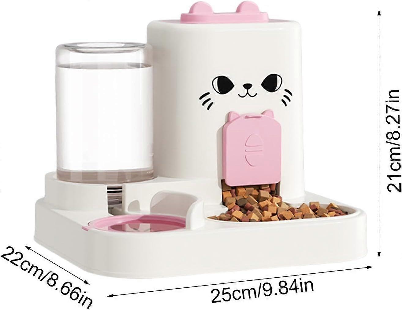 Automatic Cat Feeder with Water Dispenser – Gravity Feeding Station