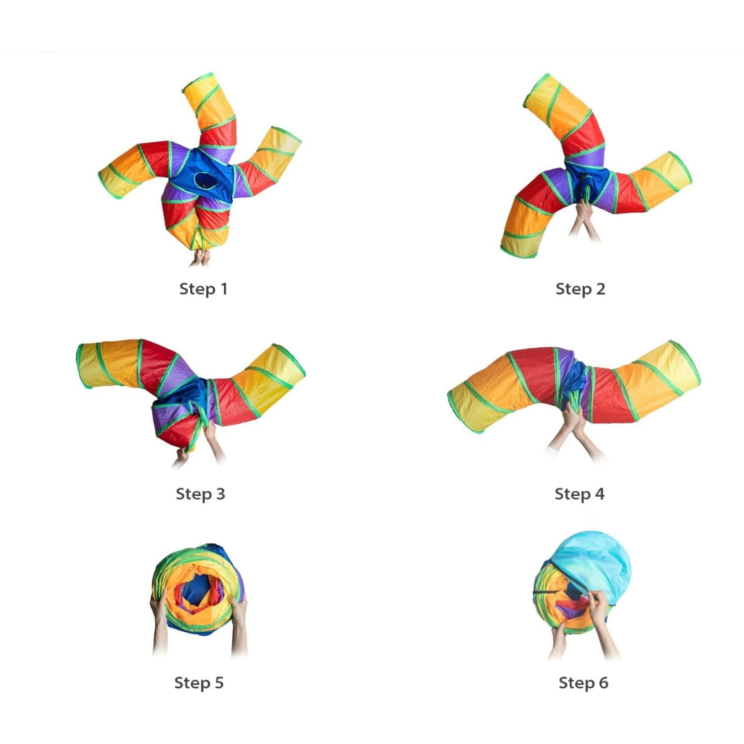 Tunnel 5 Voies pour Chat – Grand Tube de Jeu Intérieur