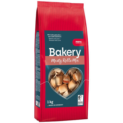 Mélange de petits pains à la viande Mera Bakery - Friandises pour chiens aux saveurs multiples (1 kg)