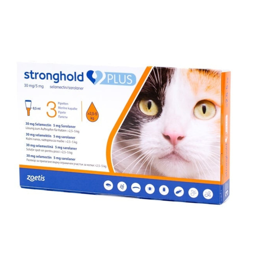 Stronghold – Protection complète contre les parasites pour chiens et chats de toutes tailles
