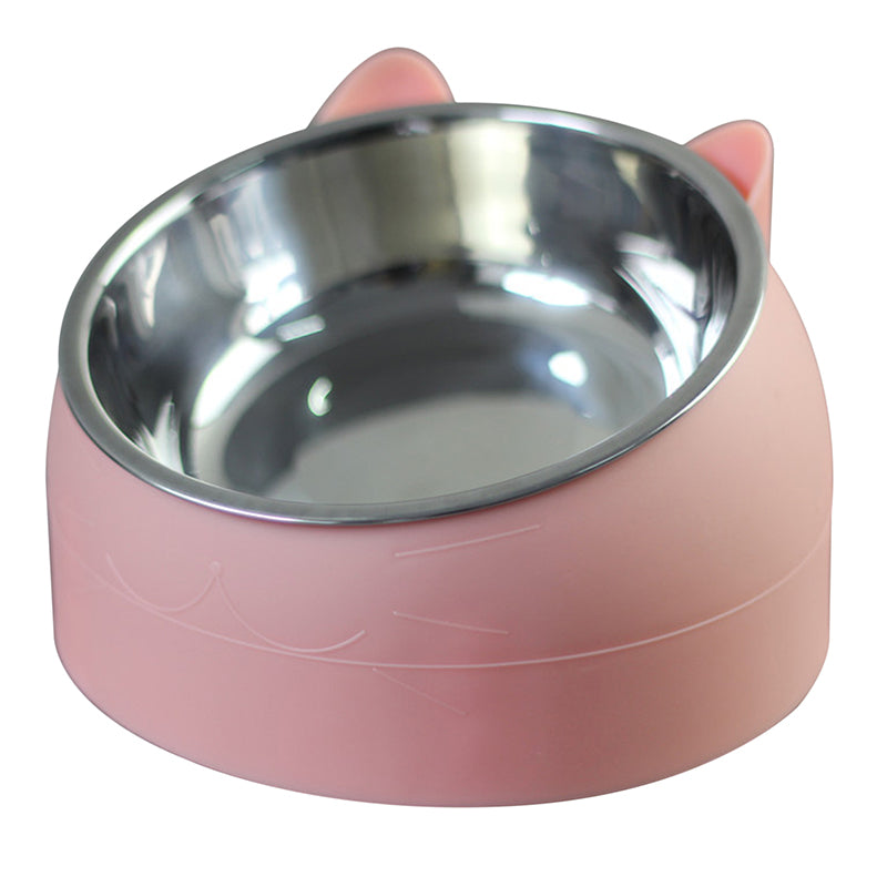 Gamelle pour Chat et Chien - Inclinée en Acier Inoxydable