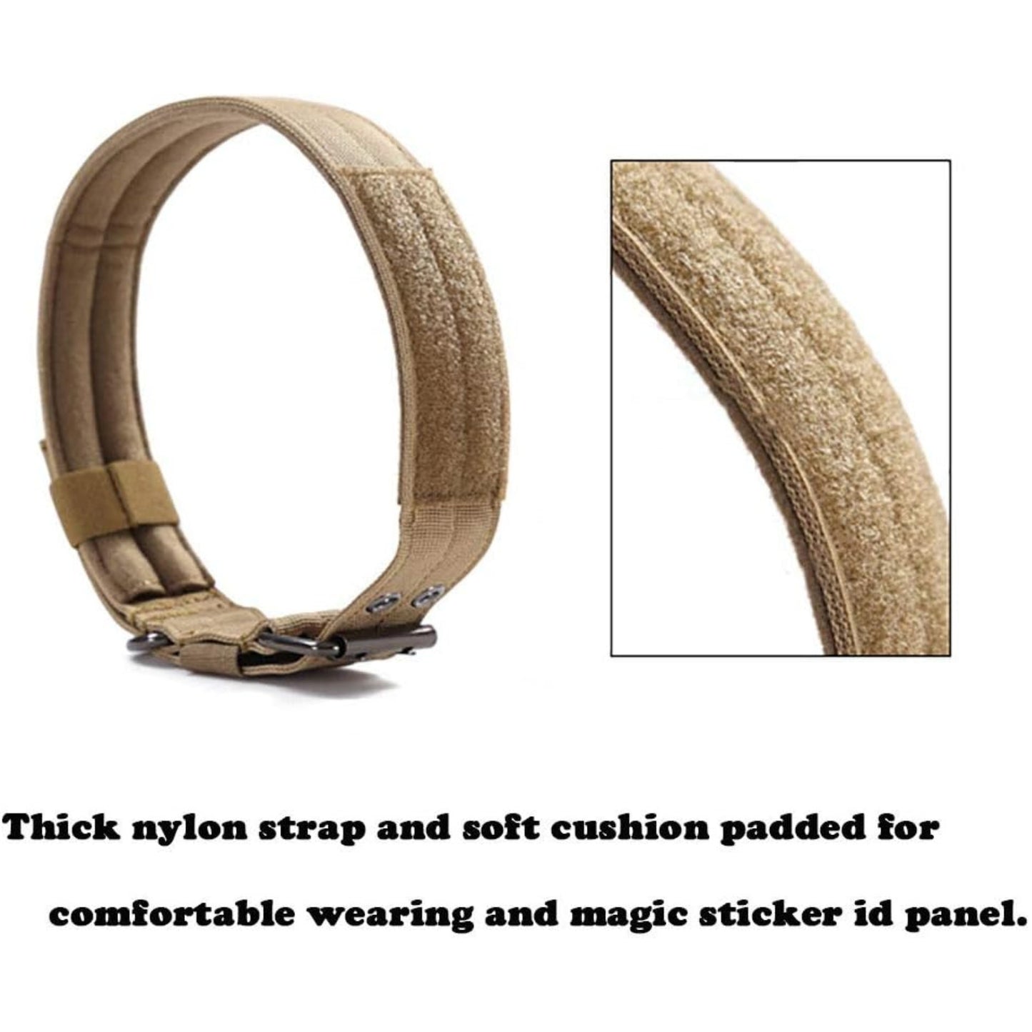 Collier pour Grands Chiens – Nylon Résistant avec Boucle Métallique