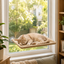 Perchoir pour fenêtre pour chat – Hamac à ventouse pour bronzer, solide et facile à installer
