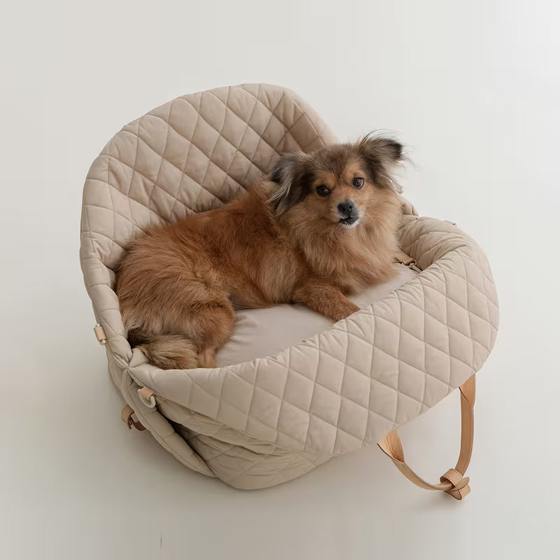 Sac de Transport Matelassé – Tote Respirant pour Petits Chiens & Chats