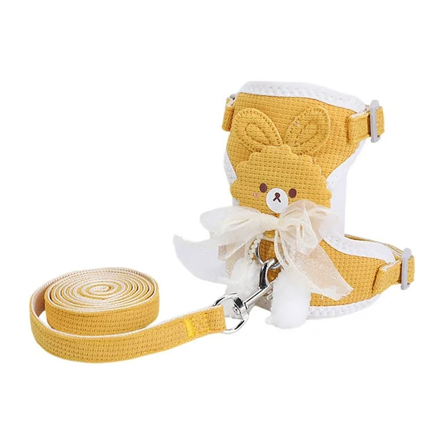 Harnais avec Laisse pour Chat et Petit Chien – Ajustable