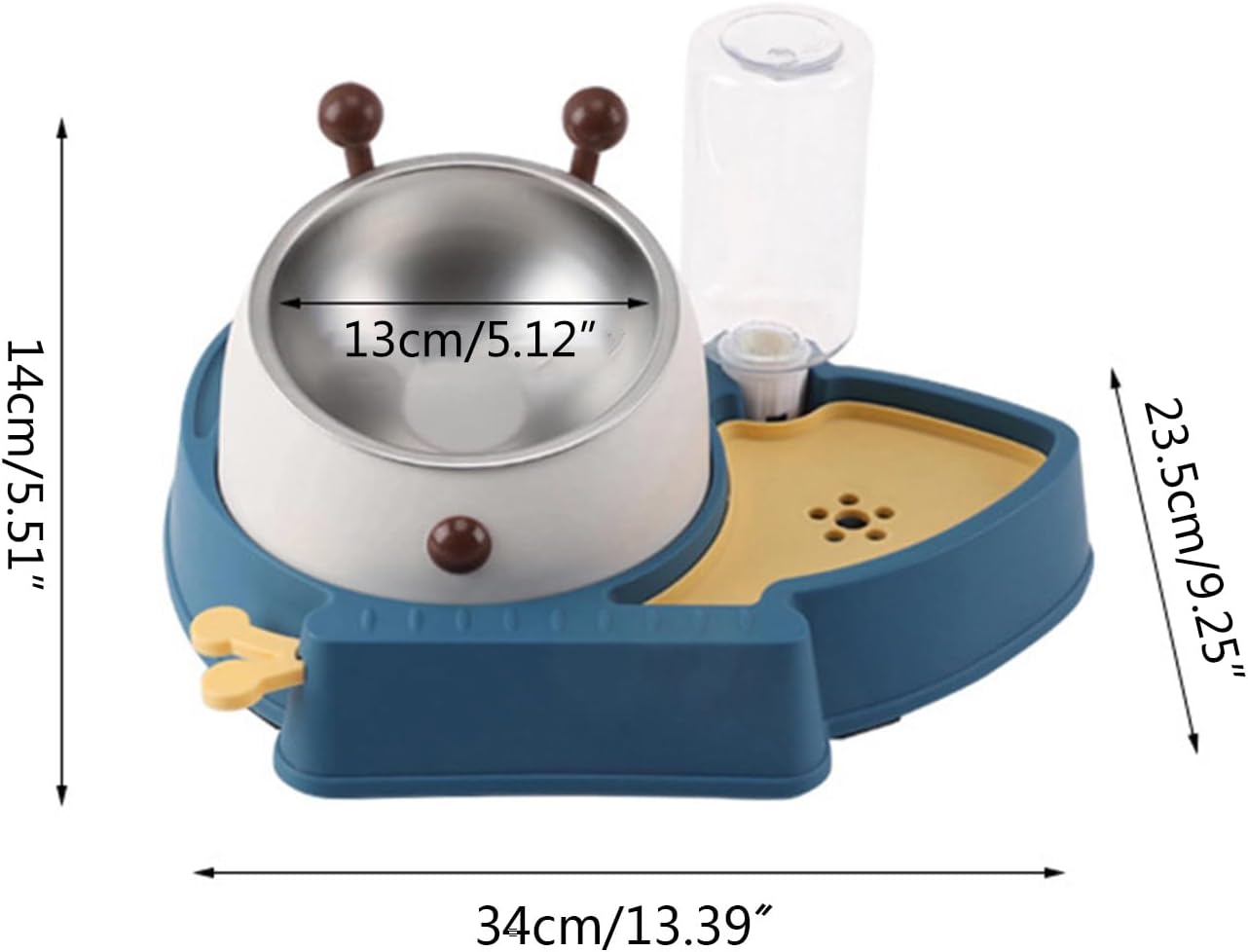 Bol Surélevé pour Chien avec Distributeur d’Eau – Set 3 en 1