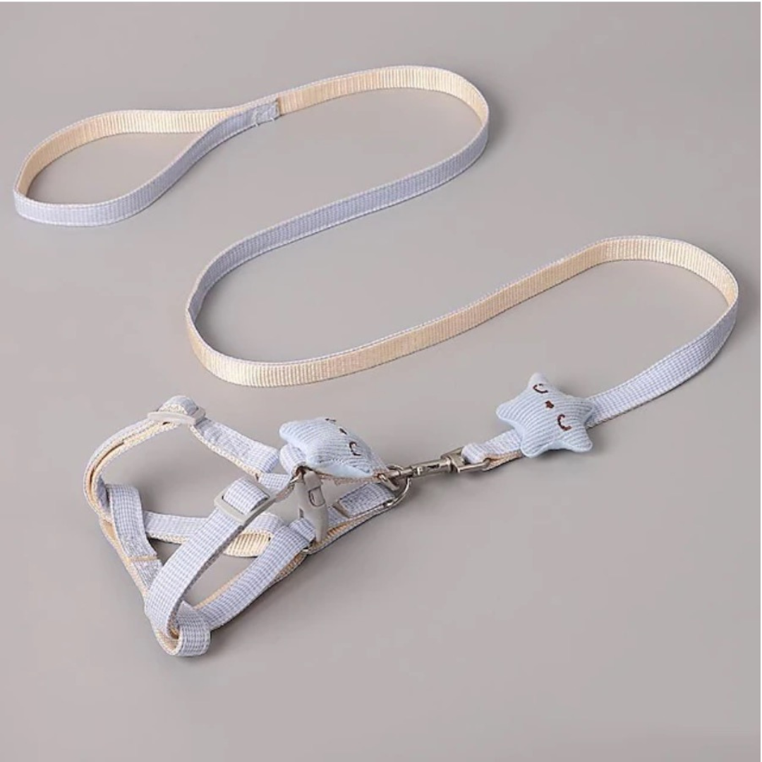 Harnais avec Laisse pour Chien et Chat – Set Ajustable