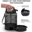 Grande Bouteille d’Eau pour Chien 2,2 L – Distributeur Portable avec Gamelle Intégrée