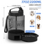 Grande Bouteille d’Eau pour Chien 2,2 L – Distributeur Portable avec Gamelle Intégrée