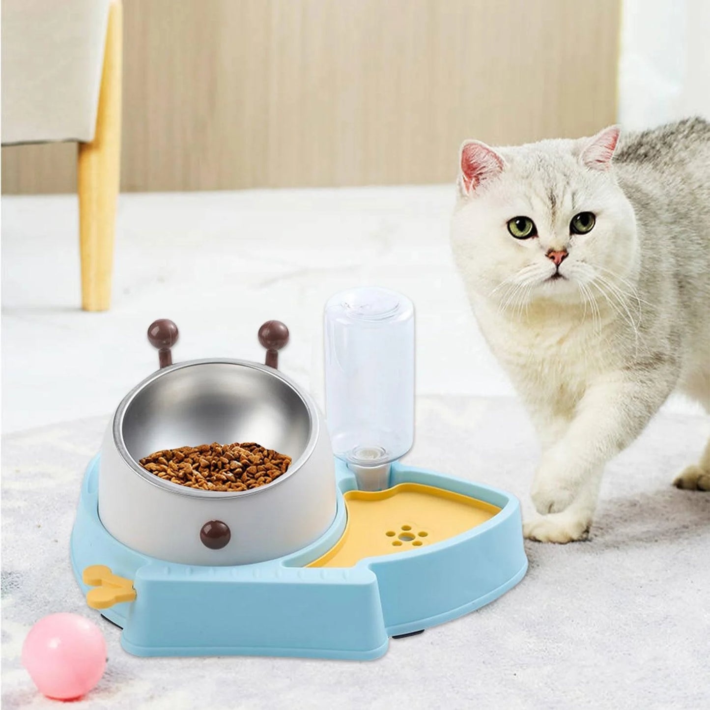 Bol Surélevé pour Chien avec Distributeur d’Eau – Set 3 en 1