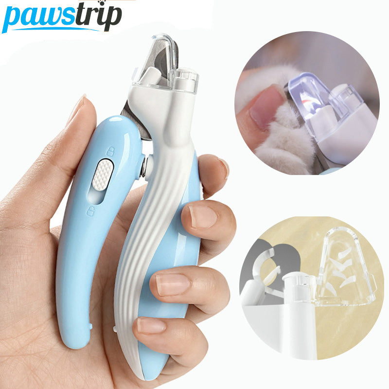 Coupe-ongles professionnel pour animaux de compagnie avec lumière LED