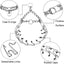 Adjustable Dog Prong Training Collar with Rubber Tips
