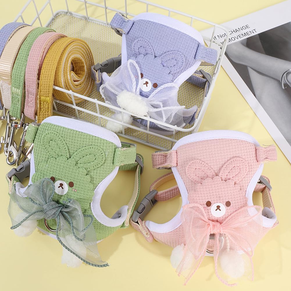 Harnais avec Laisse pour Chat et Petit Chien – Ajustable