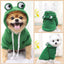 Sweat à Capuche Grenouille pour Chien – Manteau Douillet en Polaire pour Chiens et Chats