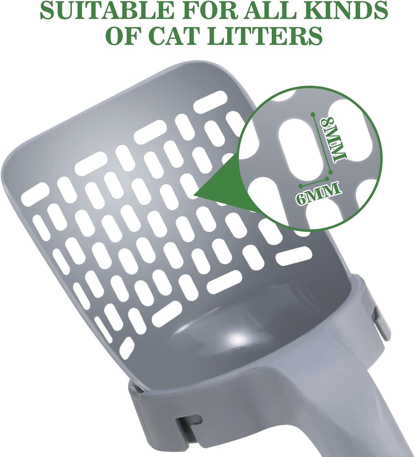 Pelle à Litière Chat avec Conteneur à Déchets & 90 Sacs