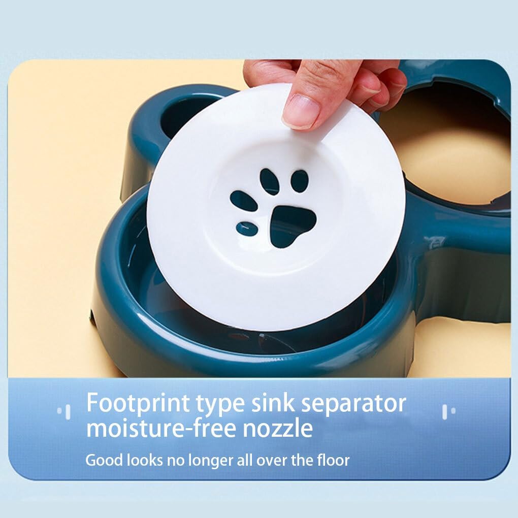 Gamelle inclinée pour chat avec distributeur d'eau automatique – Anti-déversement et facile à nettoyer