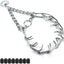 Adjustable Dog Prong Training Collar with Rubber Tips
