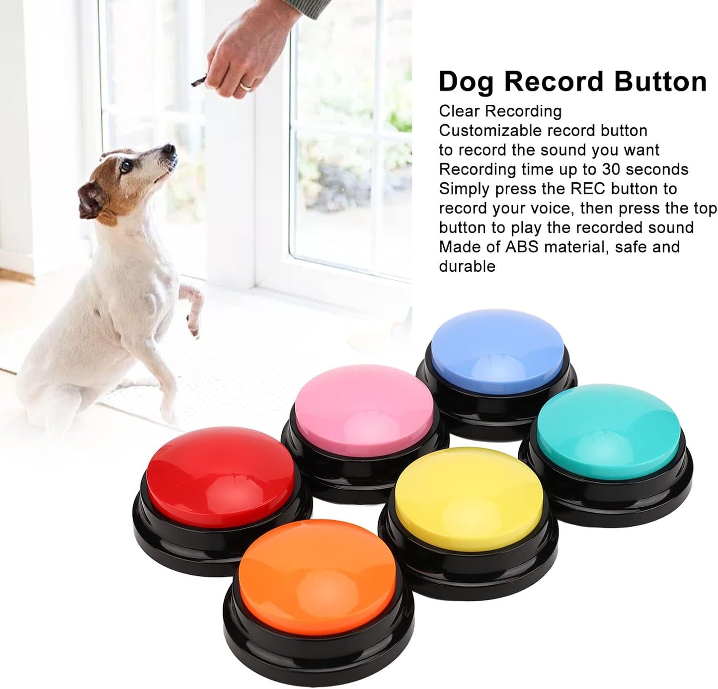 Bouton Vocal d’Entraînement pour Animaux – Enregistrement 30 Sec
