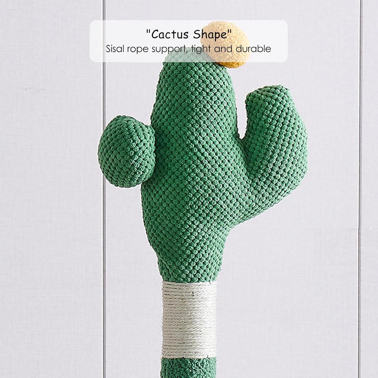Cactus Cat Tree with Hammock, Scratching Post & Ladder
