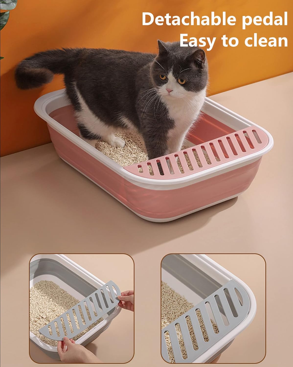 Bacs à litière pour chat - pliables avec pelle