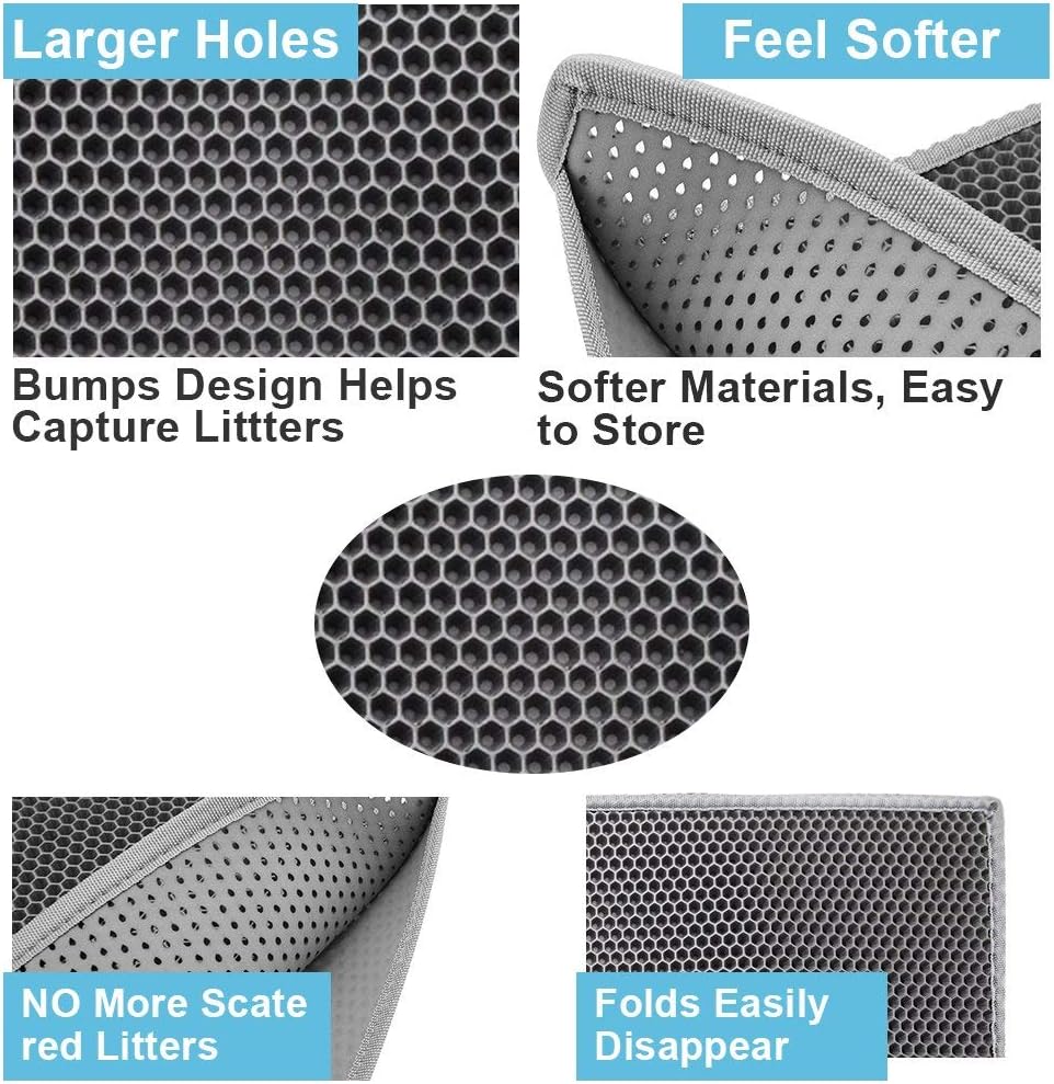 Tapis de litière pour chat innovant avec protection double couche