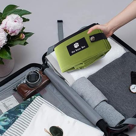 Bac à Litière Pliable pour Chat – Portable et Imperméable