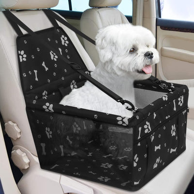 Siège auto pliable pour chien avec ceinture de sécurité - Imperméable et respirant