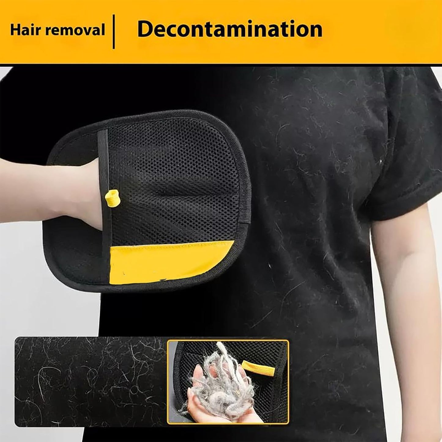 Pet Hair Remover Gloves – Double-Sided Grooming Gloves