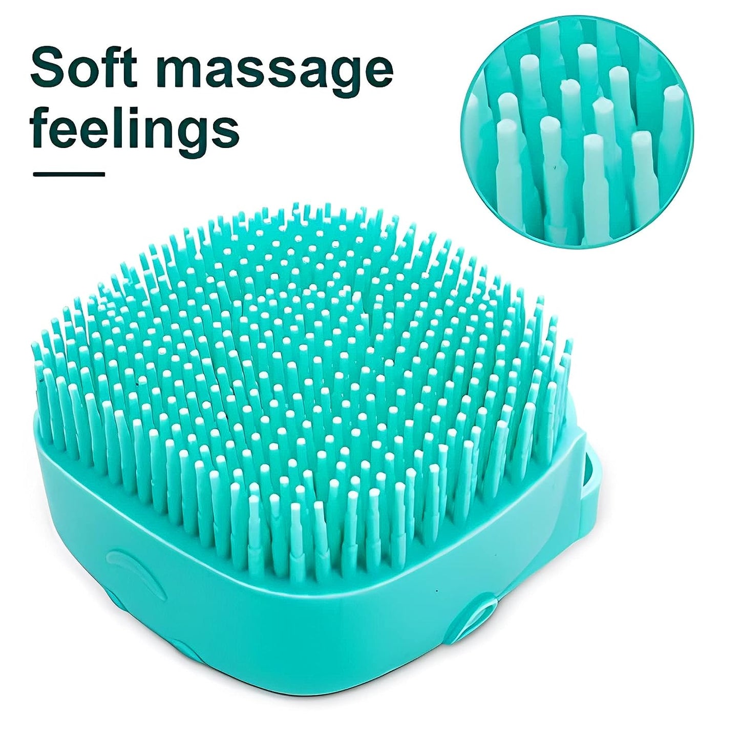 Brosse pour Chat et Chien - Brosse de Bain en Silicone avec Distributeur de Shampoing
