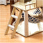 Wooden Cat Tree with House, Hammock & Sisal Scratching Post