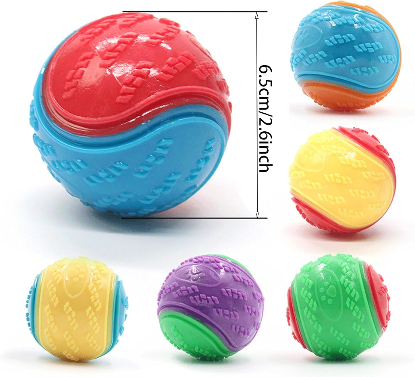 Balle à Mâcher Interactive pour Chien – Jouet Squeaky en Caoutchouc Résistant
