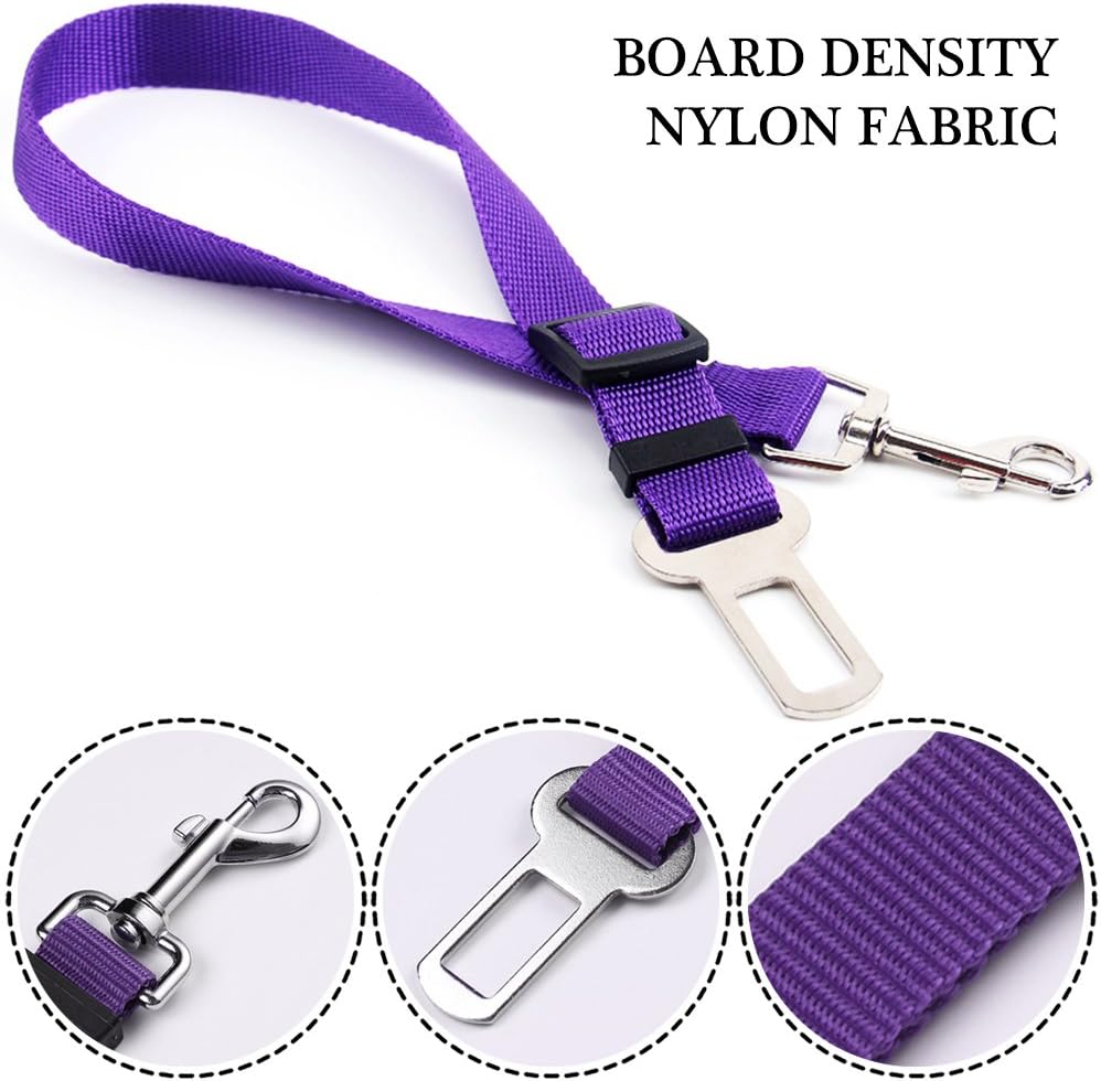 Adjustable Dog & Cat Car Seat Belt Safety Leash