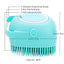 Brosse pour Chat et Chien - Brosse de Bain en Silicone avec Distributeur de Shampoing