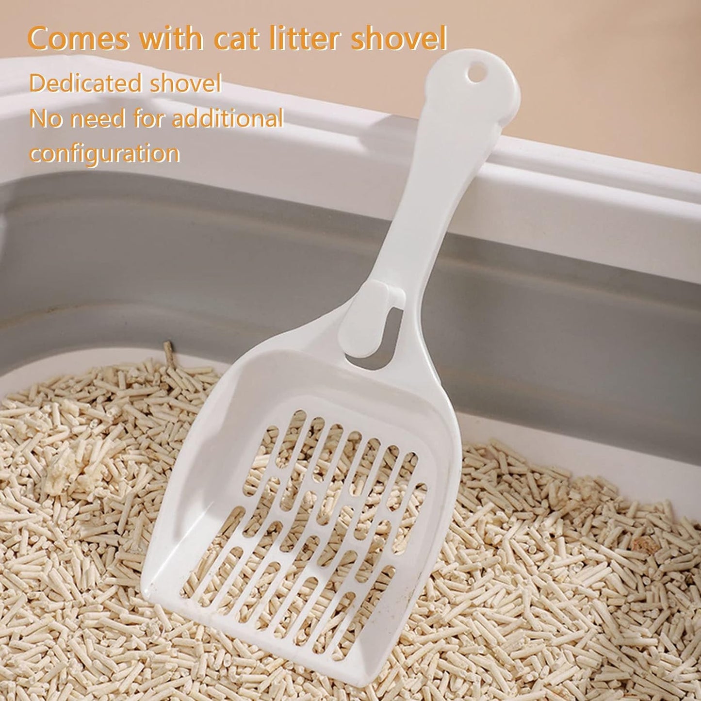 Bacs à litière pour chat - pliables avec pelle