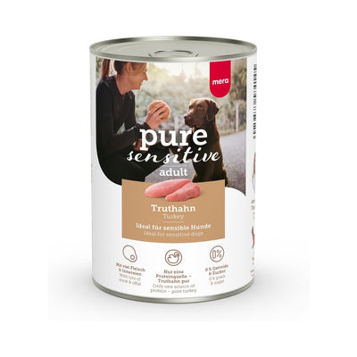 MERA Pure Sensitive – Pâtée Humide pour Chiens – 400g (Dinde / Bœuf)