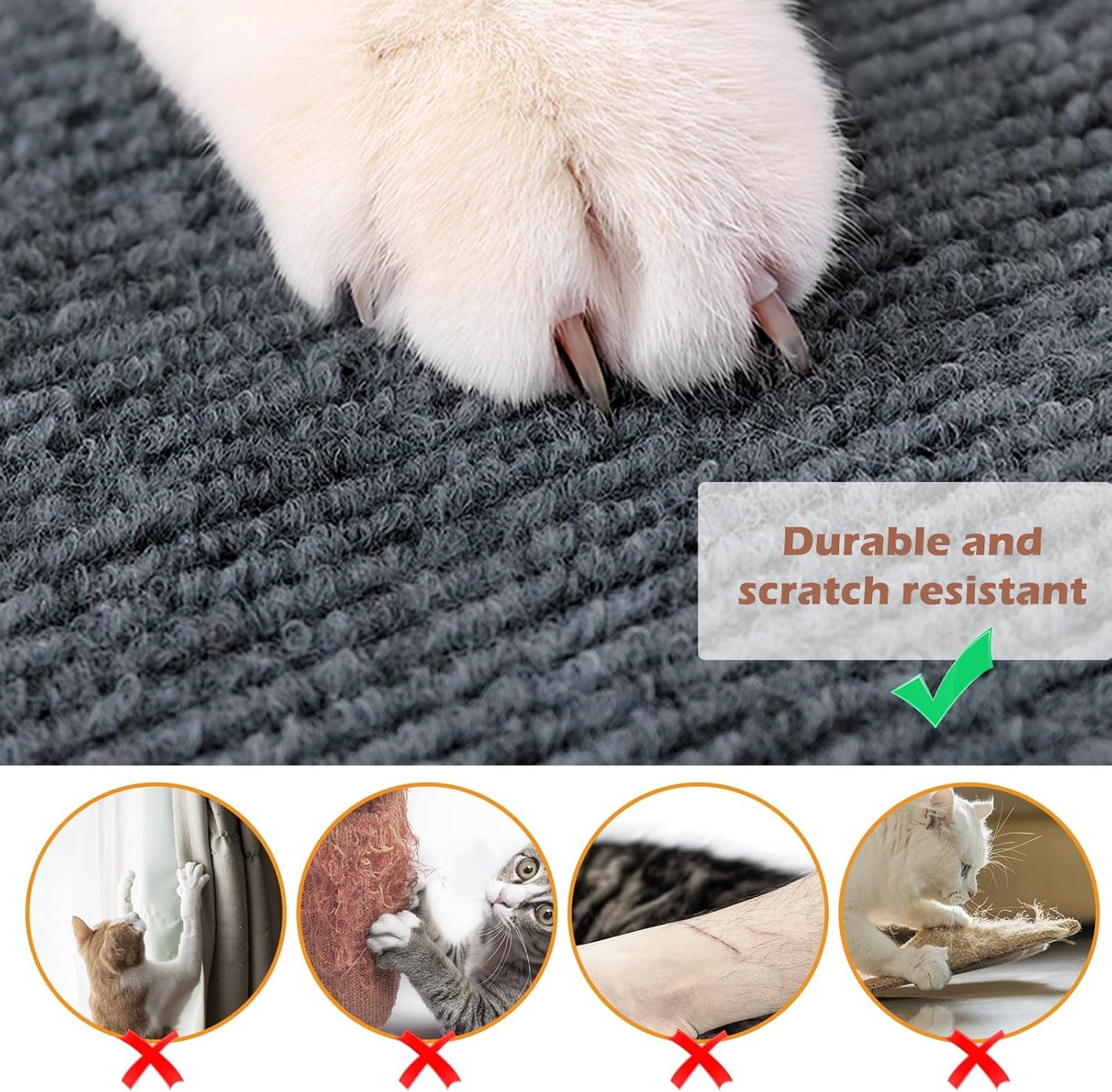 Tapis Griffoir Auto-Adhésif pour Chat – Protection Meubles