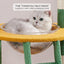 Cactus Cat Tree with Hammock, Scratching Post & Ladder
