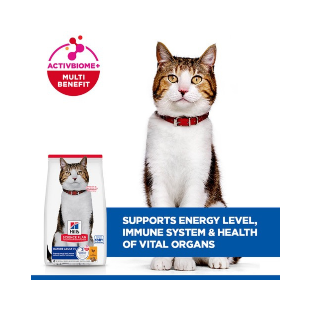 Hill’s Science Plan Mature Adult 7+ Cat Food – Chicken Recipe 1.5 kg