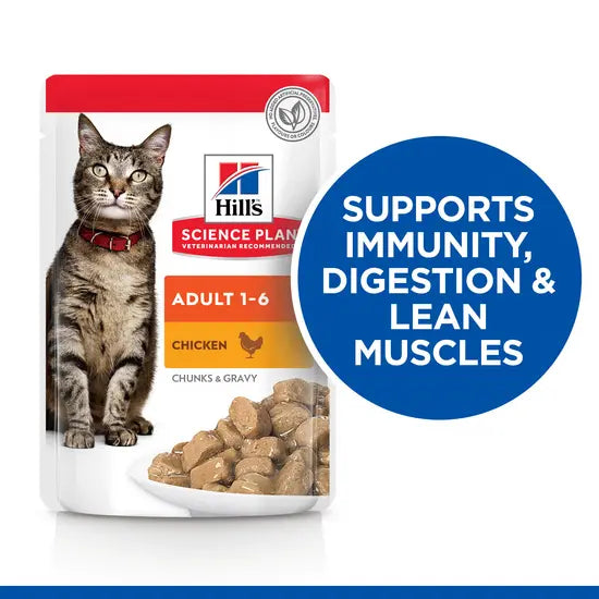 Hill’s Pâtée Chat Science Plan Adulte (1–6 ans) Poulet en Sauce 85g