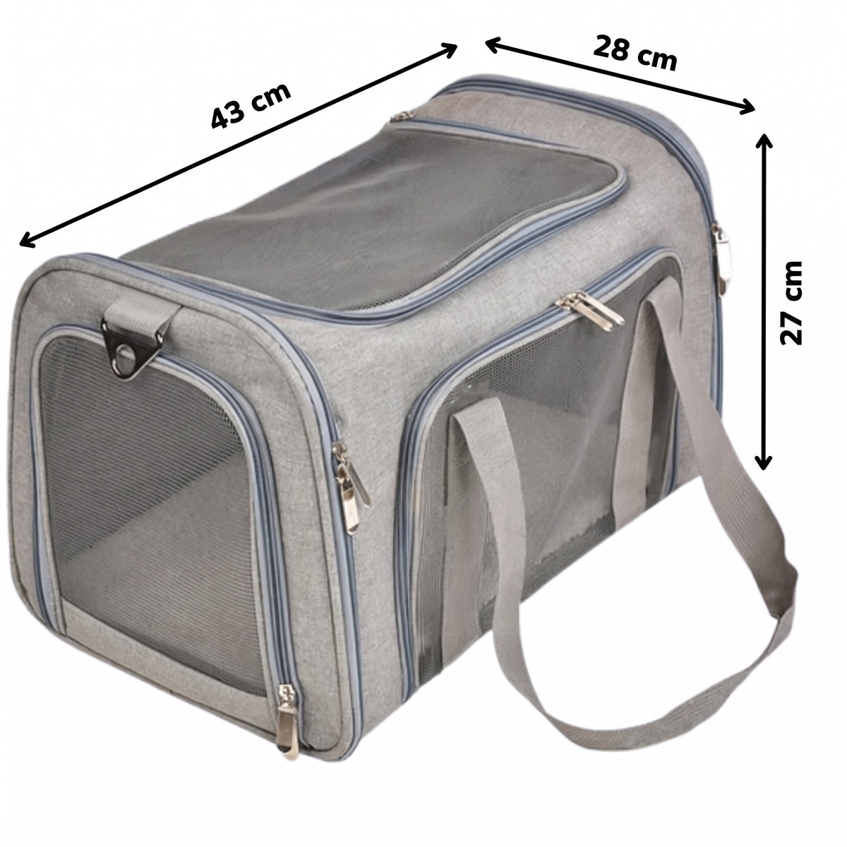 Sac de Transport pour Chats et Petits Chiens - Sûr, Confortable, Durable et Léger