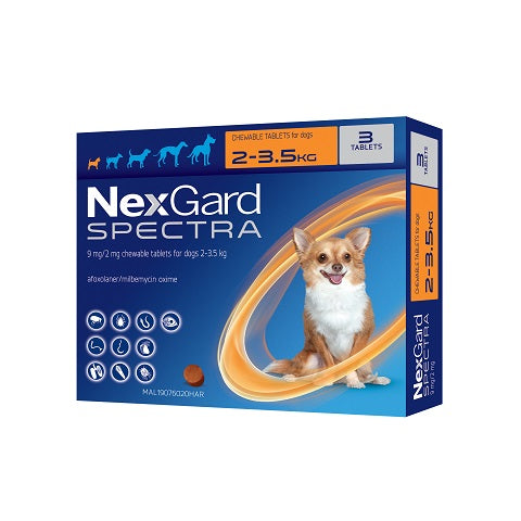 NexGard Spectra – Protection à large spectre pour chiens – Toutes tailles