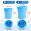Nettoyeur de Pattes pour Chien avec Brosses en Silicone