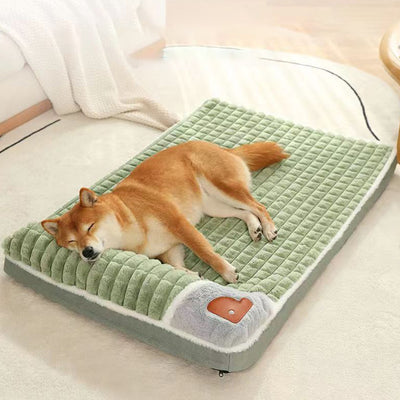 Thick Pet Bed with Pillow – Washable & Non-Slip