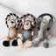 Jouets pour chiens à mâcher couineurs - Éléphant, Tigre, Singe