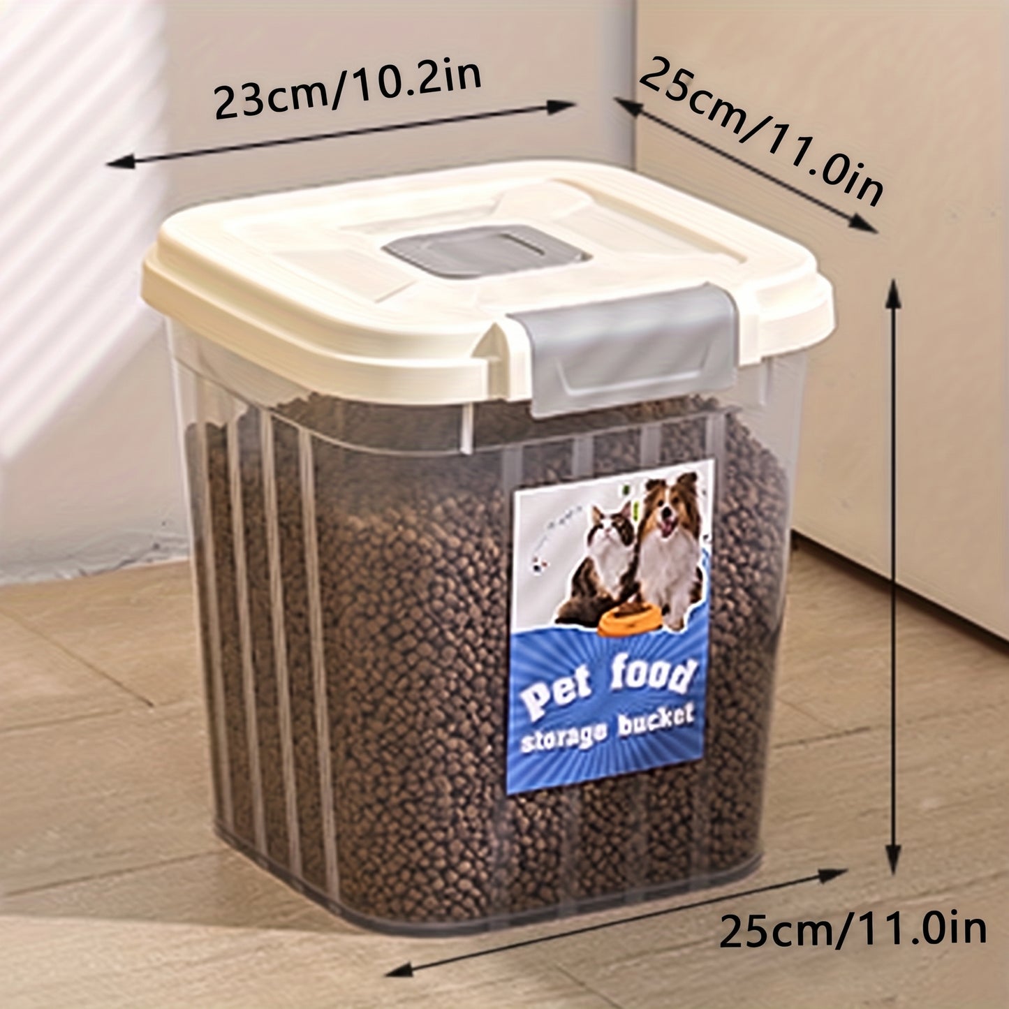 Conteneur de Stockage pour Croquettes avec Boîte Anti-Humidité